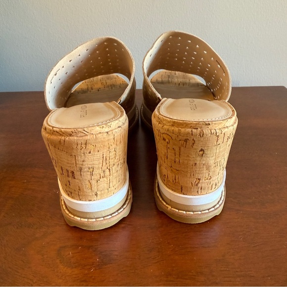 Pelle Moda Meg Platform Wedge Sandal in Tan – Women’s Size 9.5 - Picture 4 of 6